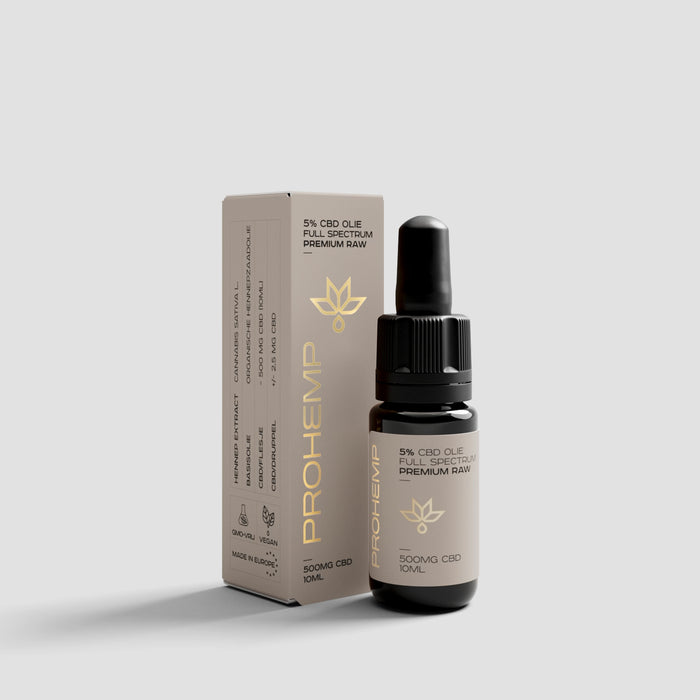 CBD olie 5% Premium Raw