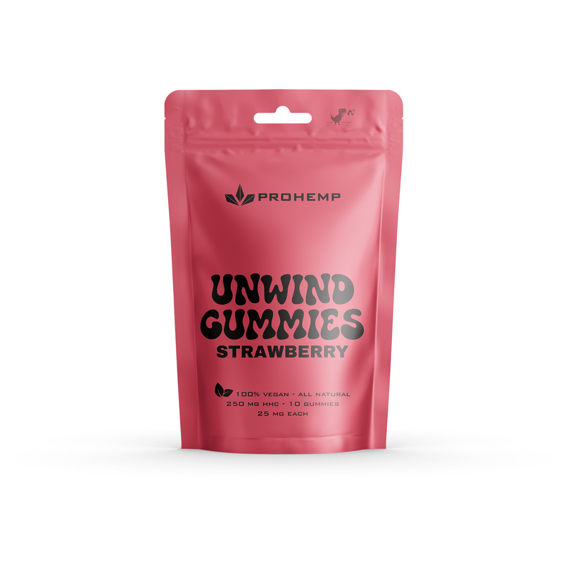 10 x Unwind Gummies - Aardbei-smaak